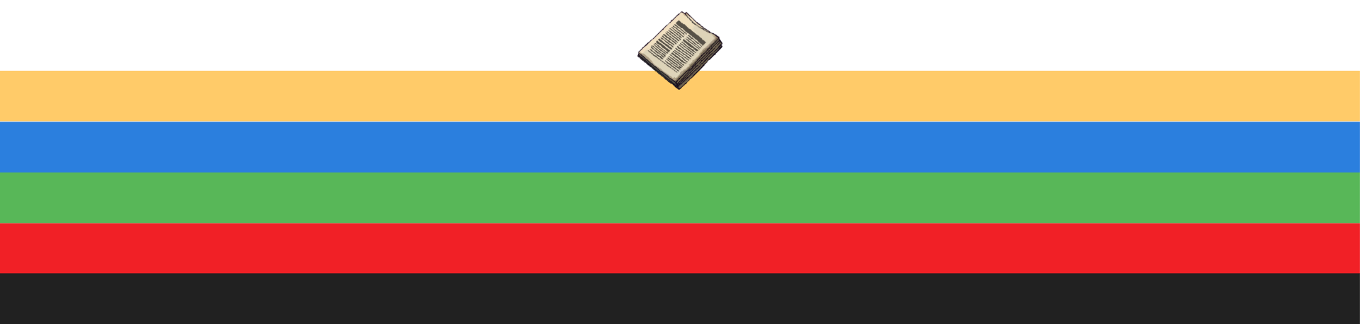 Colorful stripes with book
